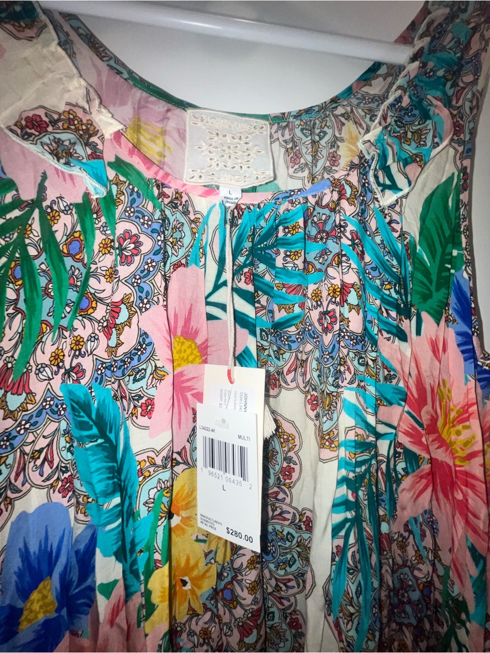 NWT Johnny Was Hosta Printed Maxi Dress - Picture 3 of 5